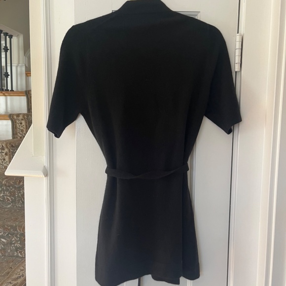 Claudia Nichole Black Short Sleeved Cashmere Cardigan - Picture 4 of 4